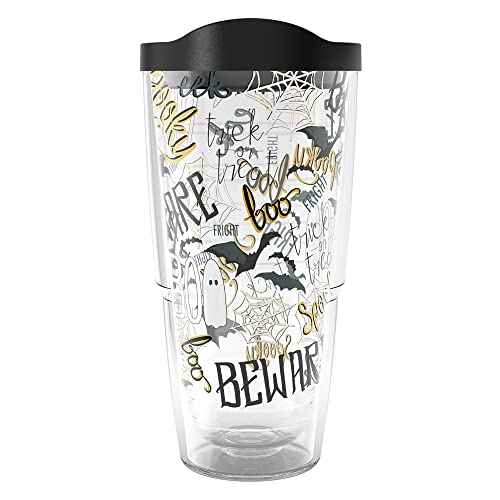 Tervis Halloween Beware Made in USA Double Walled Insulated Tumbler Travel Cup Keeps Drinks Cold & Hot, 24oz, Classic