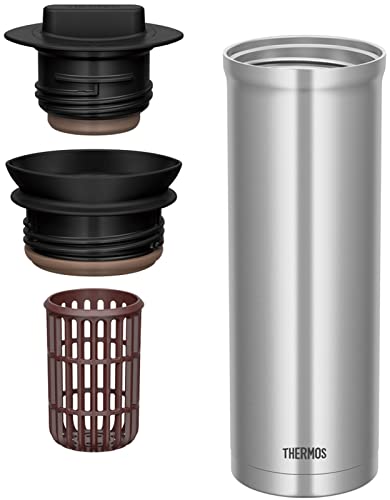 Thermos TTD-1000 SBK Stainless Steel Pot with Tea Pack Holder 3.3 gal (1 L) Stainless Black