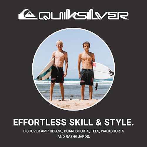 Quiksilver Boys' Full-Zip Fleece Hoodie Sweatshirt with Front Pouch Pocket
