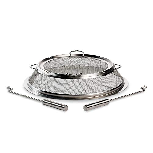 Solo Stove Bonfire Shield - Durable Stainless Steel Spark Protector Mesh Screen for Fire Pits, Keeps Pops and Hot Embers C...
