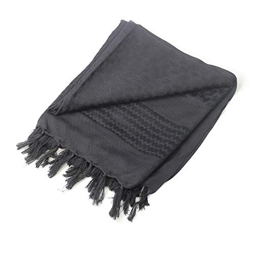 Luxns Military Shemagh Tactical Desert Scarf / 100% Cotton Keffiyeh Scarf Wrap for Men And Women