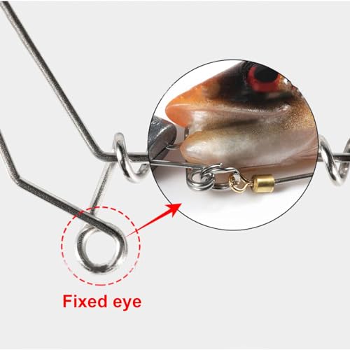 3 Pieces Fishing Stinger Hooks, S/M/L Sizes with 5g20g Weights for Rubber Fish