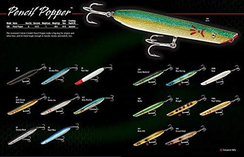 Cotton Cordell Pencil Popper Topwater Fishing Lure