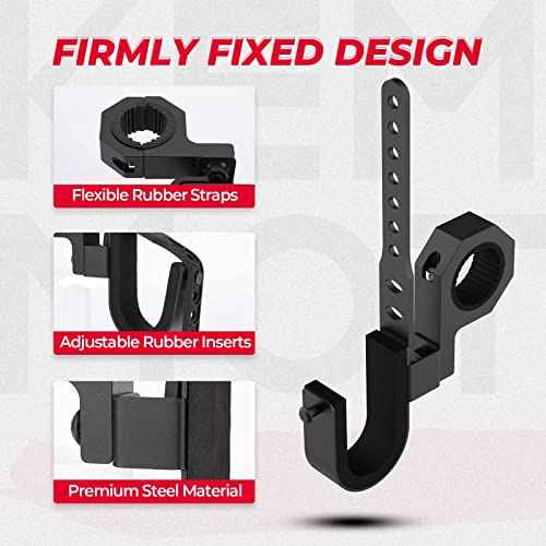 KEMIMOTO UTV Tool Holder Rack 2 Sets, Roll Bar UTV Tool Holder Shovel Mount Bow Rack Fits for 1.75¡±-2" Roll Bars Compatible with Snowmobile Golf Cart