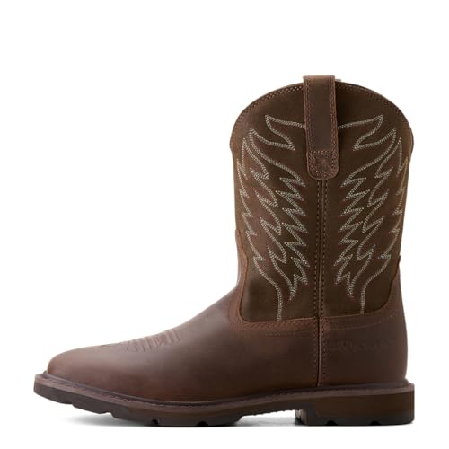 ARIAT mens Groundbreaker Wide Square Toe Work Boot