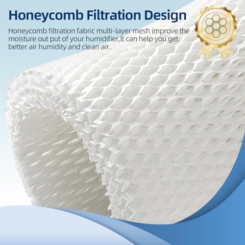 DerBlue 6 Pack Humidifier Replacement Filter Compatible with Canopy Bedside Humidifier and Nursery Humidifier,Wood Pulp & ...