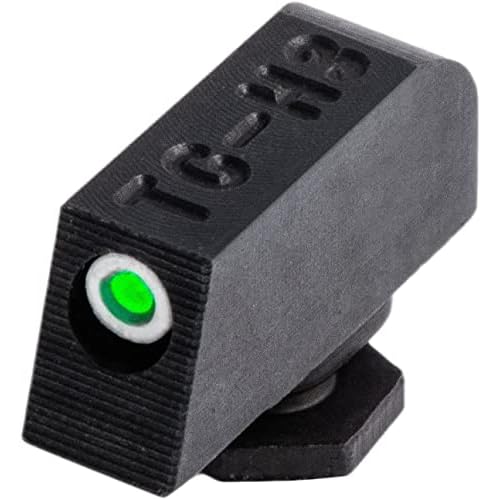 TRUGLO Tritium Handgun Sight | High-Visible Front & Rear Night Sights with Daylight White Dots & Low-Light Tritium Dots, Compatible with Glock Handguns