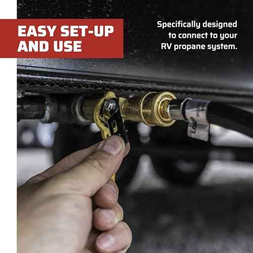 Camp Chef RV Connection Hose Type 250 male quick connect 8' hose