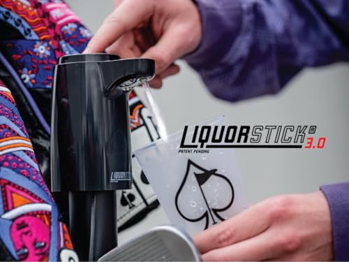 Pins & Aces Golf LiquorStick 3.0 - Electric Drink Dispenser, Rechargeable, Stainless Steel - Holds Up to 750ml - Keep Your...