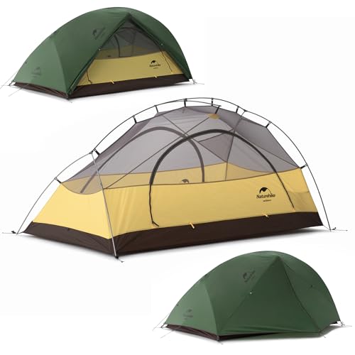 Naturehike Star River 2 Person Backpacking Tent, Lightweight Waterproof 2 Person Camping Tent, Double Layer Two Person Ten...