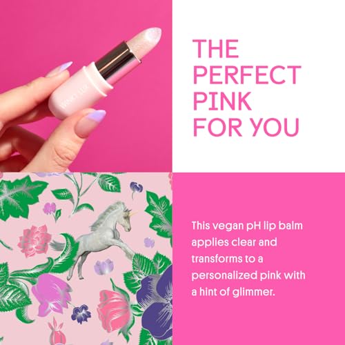 Winky Lux Unicorn Glimmer Balm -Hydrating ph Lip Balm, Natural Pink Tint with pH Color Changing, Moisturize & Soften Lips ...