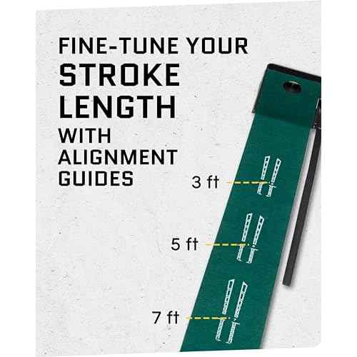 SKLZ Putting Green: Perfect Your Golf Skills with Realistic Home Practice - Improve Your Putting Stroke, Lower Your Scores, and Enjoy Convenient, Training Anytime, Anywhere!