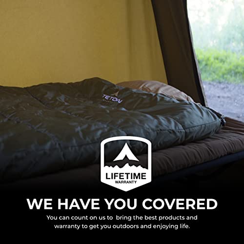 Teton Celsius XL, 25F, 20F, 0F Degree Sleeping Bags, All Weather Warm Sleeping Bag for Adults and Kids, Camping Season, Co...