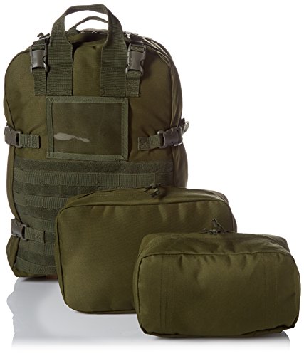 Stomp Medical Kit Fully Stocked First Aid Backpack, OD Green