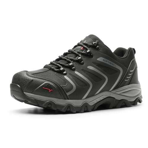 NORTIV 8 Men's Low Top Waterproof Hiking Shoes Trekking Trails Outdoor Work Shoes