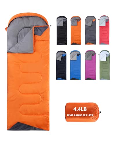 Sleeping Bags for Adults Cold Weather - 20 Degree Big&Tall Size Backpacking Lightweight Waterproof for Girls Boys Mens Tee...