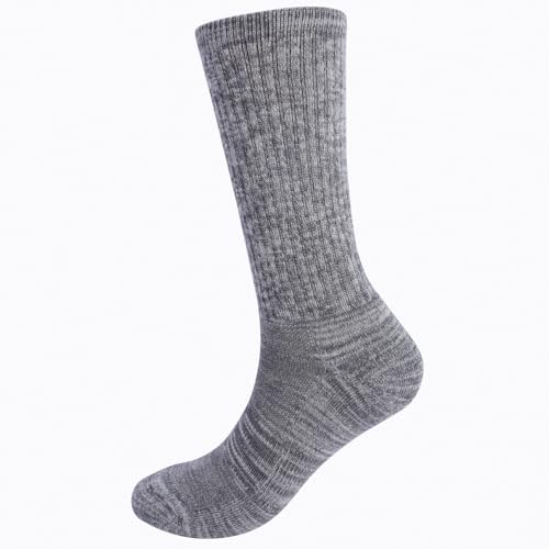EnerWear 4/6 Pack Unisex Merino Wool Outdoor Hiking Trail Crew Sock