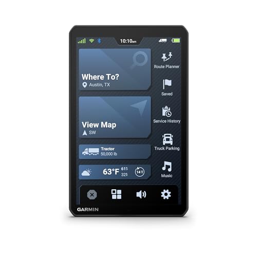 Garmin dēzl™ OTR820, Large High-Res 8” GPS Truck Navigator, Custom Routing, Satellite Imagery, Wind Speed, Community-Share...