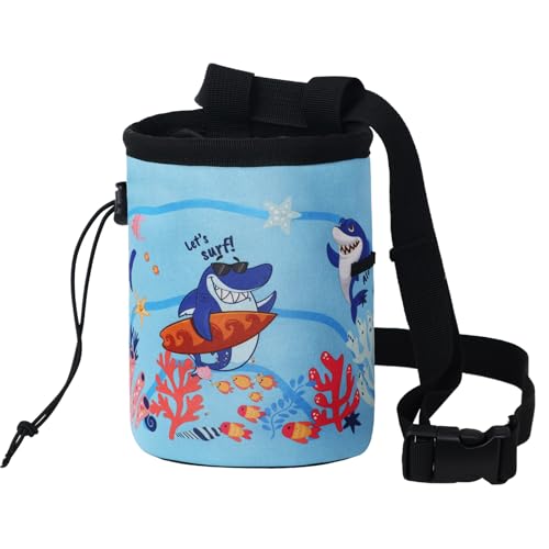Fanosy Shark Chalk Bag Animal Adventure Edition Chalk Bags for Rock Climbing Climbers Bouldering Gyming Sports Gift for Ad...