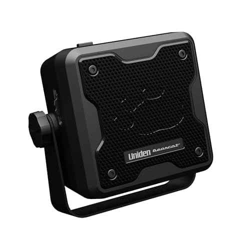 Uniden (BC23A) Bearcat 15-Watt Amplified External Communications Speaker. Durable Rugged Design, Perfect for Amplifying Uniden Scanners, CB Radios, and Other Communications Receivers. , Black