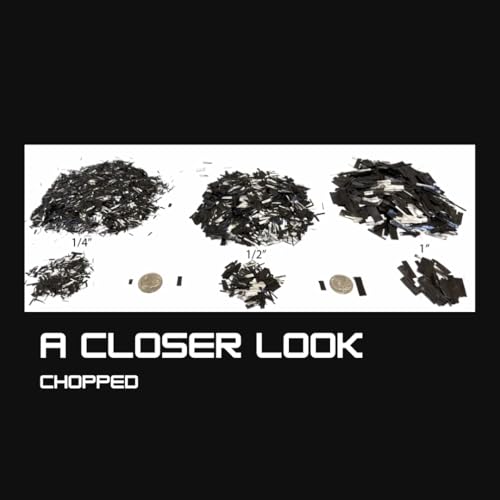 1" Chopped Carbon Fiber - 1lb (Making Forged Composites for Automotive, Marine, Motorcycles, Phone Cases, Knife Handles, G...