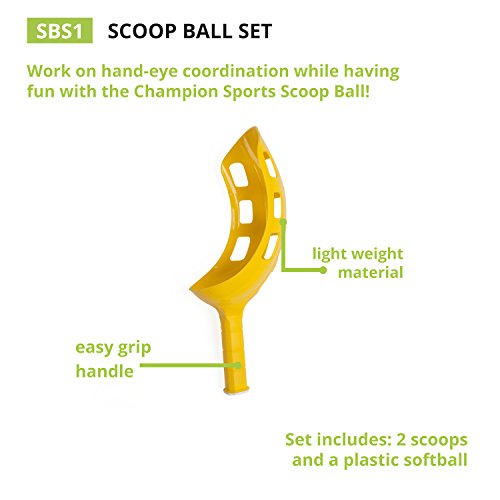 Champion Sports Scoop Ball Game: Classic for All Ages Outdoor Party Gear for Lawn, Camping & Beach