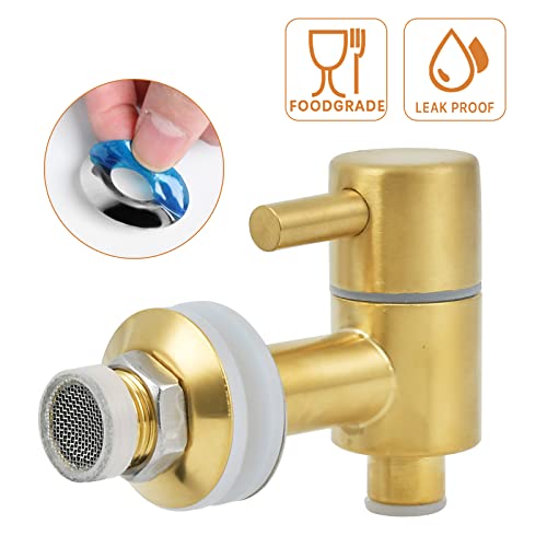 Akamino Spigot for Beverage Dispenser, Stainless Steel Lever Pour Spout Water Dispenser Replacement Faucet for Berkey and ...