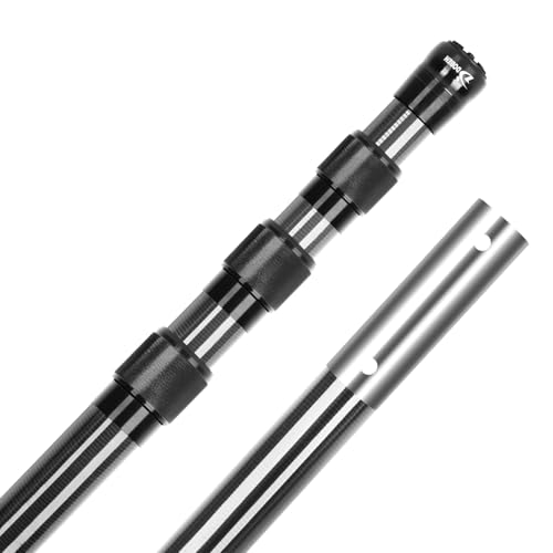 Carbon Fiber Pool Pole, Professional Ultralight Pool Poles 4.6 to 15 FT, Telescoping Lightweight Pool Cleaning Pole, Heavy...
