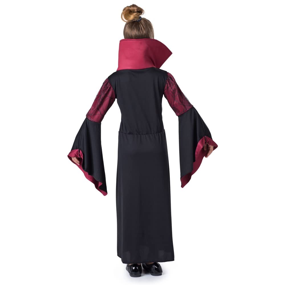 Dress Up America Vampiress Costume for Kids - Girls Vampire Costume - Halloween Vampire Dress