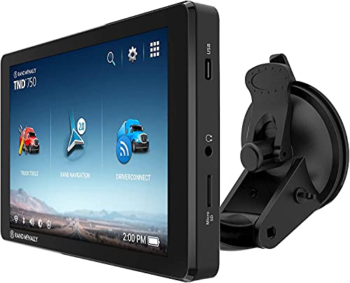 Rand McNally TND 750 7-inch GPS Truck Navigator with Built-in Dash Cam, Easy-to-Read Display and Custom Truck Routing (Ren...