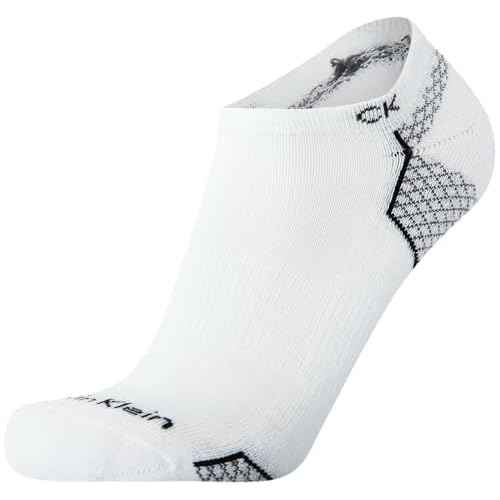 Calvin Klein Mens No Show Socks - 12 Pack Lightweight Breathable Cushioned Athletic Low Cut Socks for Men