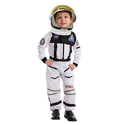 Spooktacular Creations Astronaut Costume with Helmet, Space Suit for Toddler, Kids Astronaut Halloween Costume for Cosplay