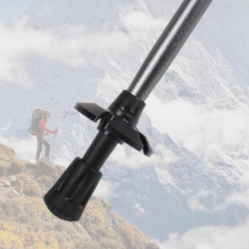 3K Carbon Fiber Trekking Pole - Collapsible Telescopic 3 Section Ultralight Hiking Pole, Tungsten Steel Tip for Women Men ...
