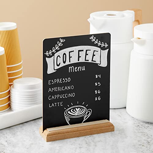 6 Pack Mini Chalkboard Signs with Stand for Table Decorations, Restaurant Food Display, Message Boards, Small Business, We...