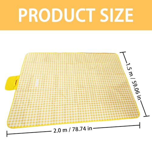FANEAMADE Picnic Blankets,Large Beach Blanket Sandproof Foldable,Beach Mat Sand Free Waterproof Packable for Outdoor Grass...