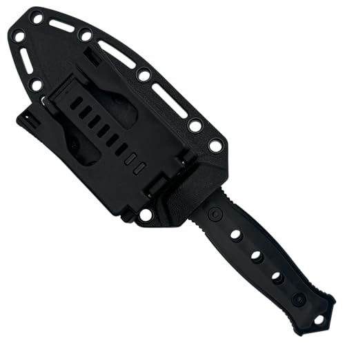 TAKUMITAK Hunting Survival Knife 9" Full Tang Fixed Blade Knives Camping Gear with Extra Set of FRN Handle Scales, MOLLE C...