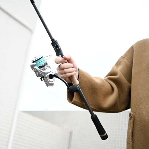 Travel Fishing Pole Combo， 4 Piece Carbon Fiber Spinning Rod Spinning Reel 7ft Braided Line Fishing Carrier Bag for Travel...