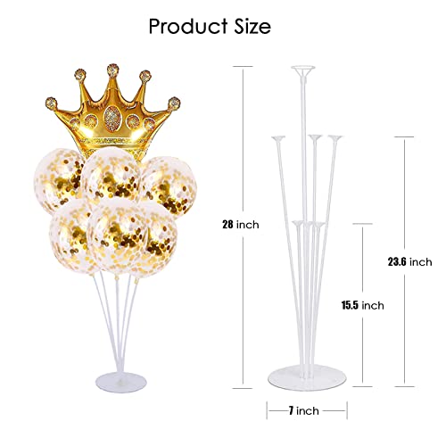 ROYUYE 10 Sets of Balloon Stands for Table Balloon Stand Allowing Balloons To Float Without Helium Tank Balloon Holder Dec...