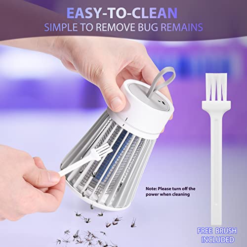 YOOYHHOME Mosquito Zapper, Rechargeable Bug Zapper with Safety Grid for Home and Camping, USB Charging Cordless Design, Pu...