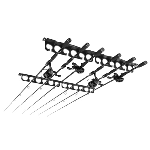 KastKing SafeGuard Fishing Rod Holder for Garage, Wall or Ceiling Mounted Fishing Rod Rack Storage Organizer, Fishing Pole...