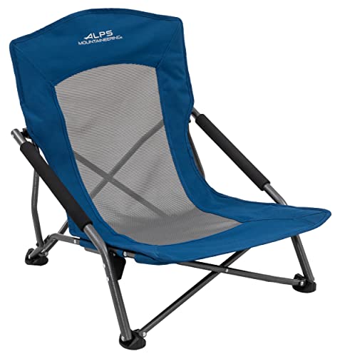 ALPS Mountaineering Rendezvous Low Camping Chairs for Adults with Arms, Cool Mesh Center, Powder Coated Steel Frame, Compa...