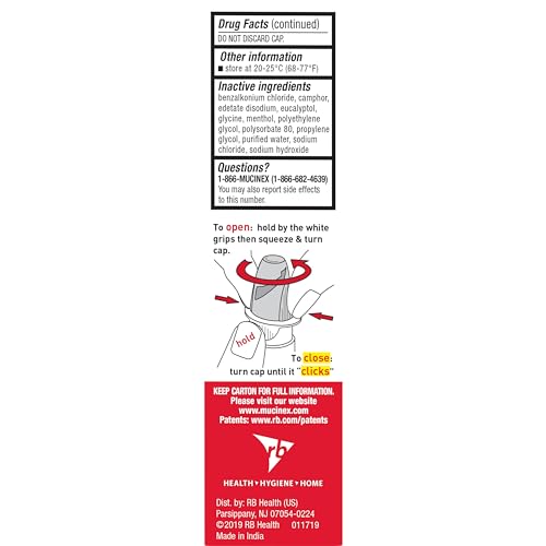 Mucinex Sinus-Max Nasal Spray Decongestant, 12 Hour Over-The-Counter Medication Nose Spray for Sinus Relief, Nasal Decongestants for Adults, Cooling Menthol, 0.75 Fl Oz (Pack of 3)