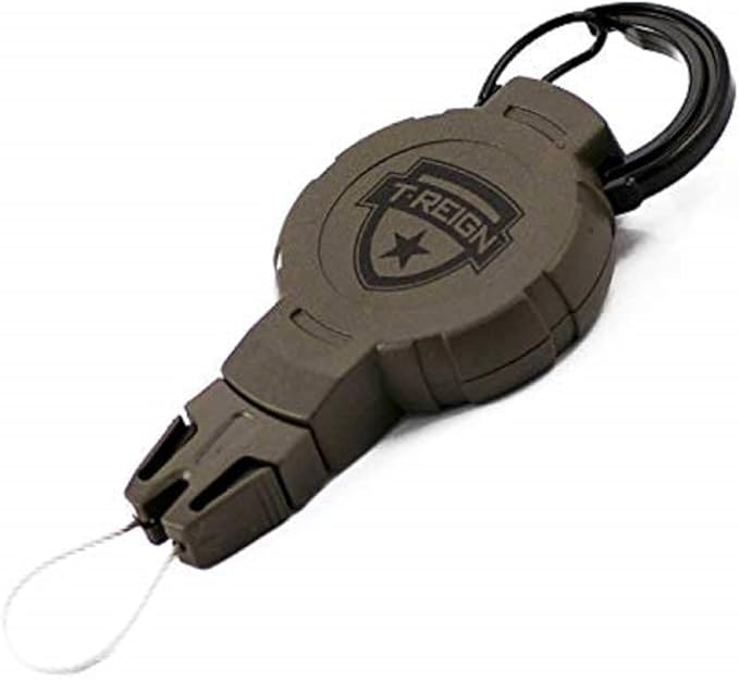 Boomerang Tool Company Hunting Compass Retractable Gear Tether, Hook & Loop Strap, 24" Retractable Cord, 4 oz. Retraction,...