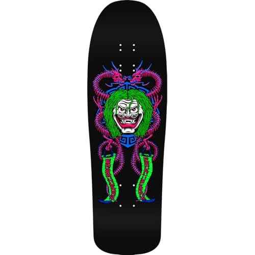 Powell Peralta Steve Caballero Mask Reissue Skateboard Deck, Blacklight, 9.75" x 31.12"