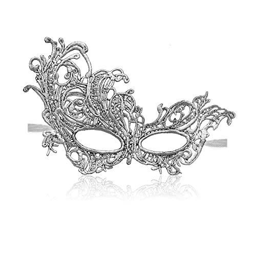 Erythem Masquerade Mask for Women, Venetian Lace Masquerade Mask for Halloween Mardi Gras Costume Party, Fit for Adult