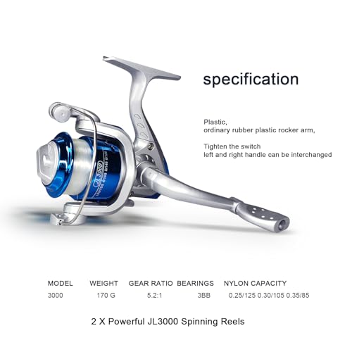 Telescopic Fishing Rod Reel Kit 2PCS 6.89FT Collapsible Pole Spinning Reel Combo with Fishing Lures Fishing Gripper Fishin...