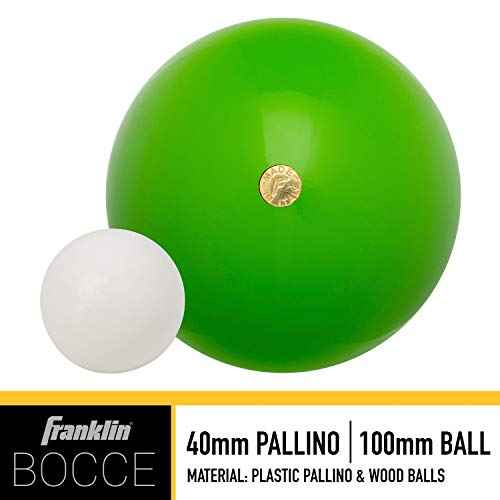 Franklin Sports Bocce Ball Set ? 8 Wooden Bocce Balls and 1 Pallino ? Beach, Backyard Lawn or Outdoor Party Game - Made in Italy
