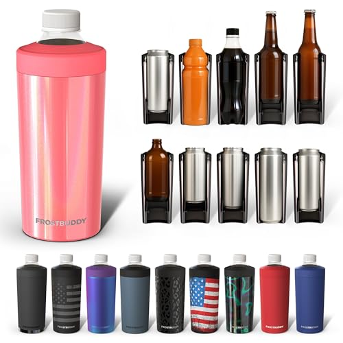 Universal Buddy XL Can Cooler by Frost Buddy - Fits 12-ounce, 16-ounce, 20-ounce, and 24-ounce Cans and Bottles - Keep You...