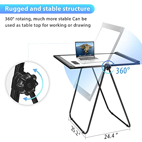 Stand White Board - 40x28 Magnetic Dry Erase Board Flipchart Board Double Sided Easel Board Portable Whiteboard for Classr...