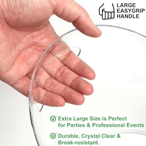 USUIT 8-Litre Ice Bucket for Parties 2 Pieces (in 1 Package), Clear, Portable Drink Bucket for Cocktail/Champagne/Beverag...